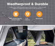 San Hima Kalbarri Roof Top Tent Hardshell With Roof Rack + 130W Solar Panel