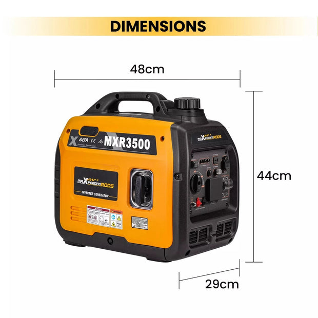 Maxpeedingrods 3.5kw Super Quiet Portable Inverter Generator