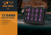 San Hima 12 Gang Bluetooth Switch Panel 12V/24V ON-OFF LED Control