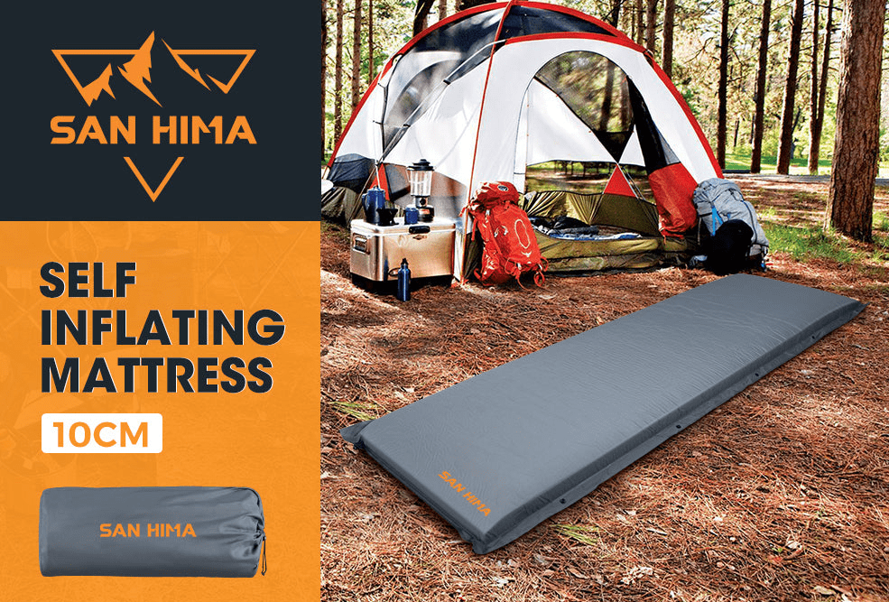 San Hima Self Inflating Mattress 10cm Single AussieOutbackStore