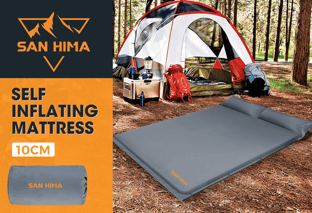 San Hima Self Inflating Mattress 10cm Double AussieOutbackStore