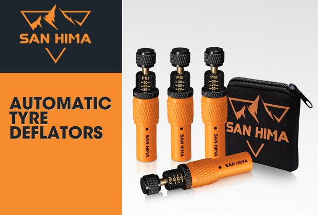 San Hima Tyre Deflators x4 Air Deflator 10~30 PSI Tire Valve Core Tool Portable