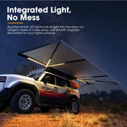 San Hima 180 Degree Awning Free Standing Car Camping 4x4 Awning With L Brackets