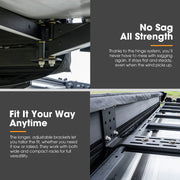 San Hima 180 Degree Awning Free Standing Car Camping 4x4 Awning With L Brackets