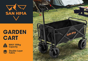 San Hima Folding Camping Wagon 100kg Beach Trolley 360° Wheel