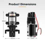 San Hima 12V Water Pump 6L/min Pressure Self Priming