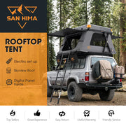 San Hima Kosci E-rise Electric Rooftop Tent Hardshell Automatic RTT