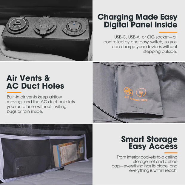 San Hima Kosci E-rise Electric Rooftop Tent Hardshell Automatic RTT