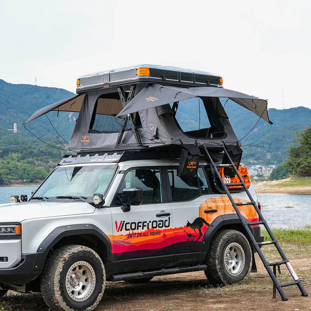 San Hima Kosci E-rise Electric Rooftop Tent Hardshell Automatic RTT