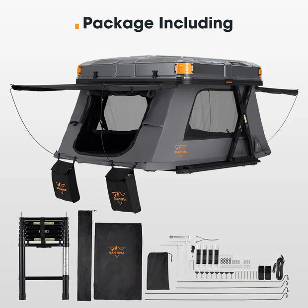 San Hima Kosci E-rise Electric Rooftop Tent Hardshell Automatic RTT