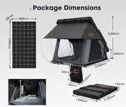 San Hima Kalbarri X Rooftop Tent Hardshell With Ladder + 250W Solar Panel