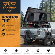 San Hima Kalbarri Side Rooftop Tent Hardshell Waterproof With Ladder Camping 4WD