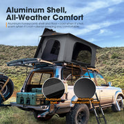San Hima Kalbarri Side Rooftop Tent Hardshell Waterproof With Ladder Camping 4WD