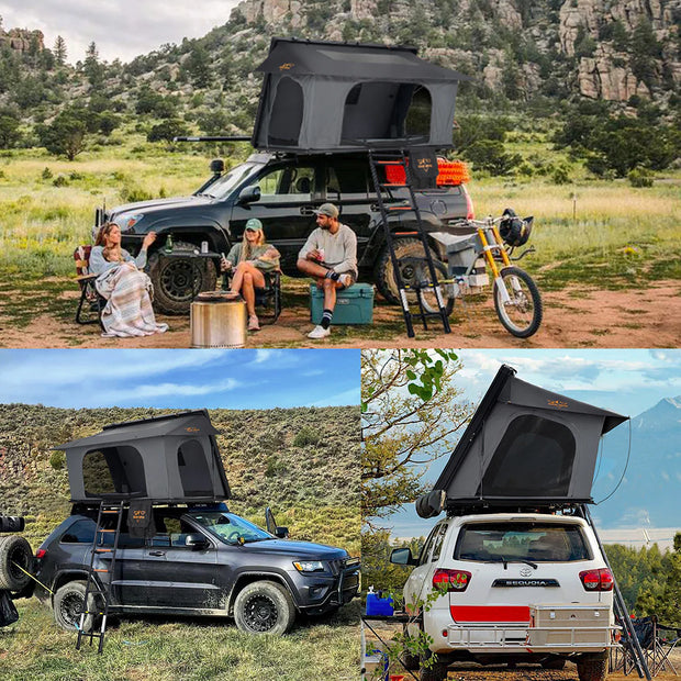 San Hima Kalbarri Side Rooftop Tent Hardshell Waterproof With Ladder Camping 4WD