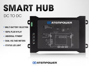 DC to DC Dual Battery System Smart Hub Universal Fitment Dual Voltage Meters