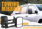 Towing Extendable Mirrors for Toyota Prado 150 Series Wagon 11/2009 – 2019