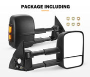 Towing Extendable Mirrors for Toyota Prado 150 Series Wagon 11/2009 – 2019