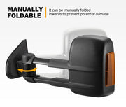 San Hima Extendable Towing Mirrors For Isuzu D-MAX DMAX 2020/08-ON