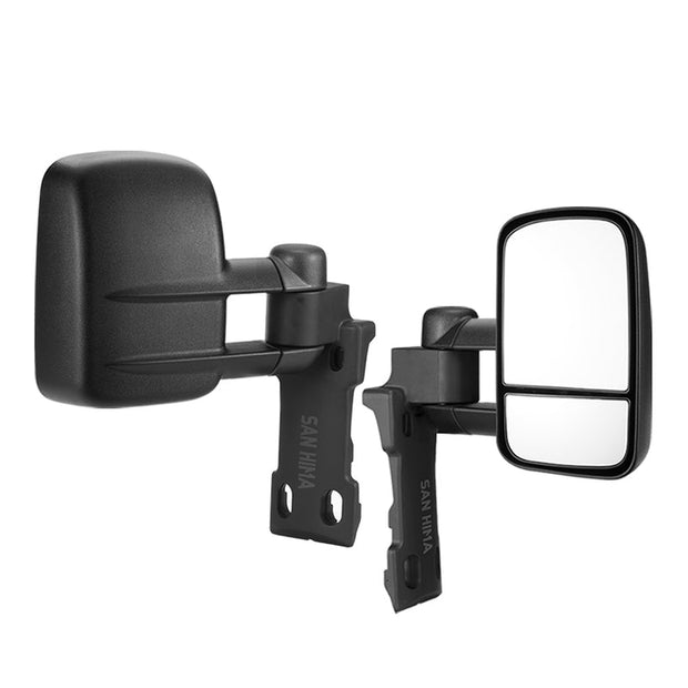 San Hima Pair Extendable Towing Mirrors Gen1 For Toyota Landcruiser 70-79 Series 1984-Current