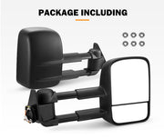 San Hima Pair Extendable Towing Mirrors For Toyota Landcruiser 80 1990-1998