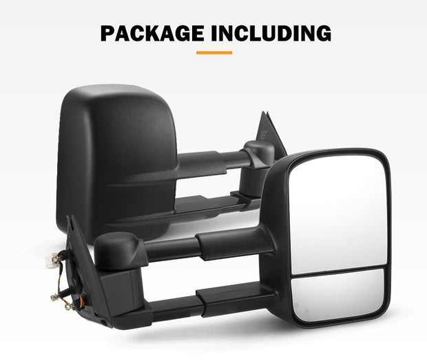 San Hima Pair Extendable Towing Mirrors For Ford Ranger 2009-2011