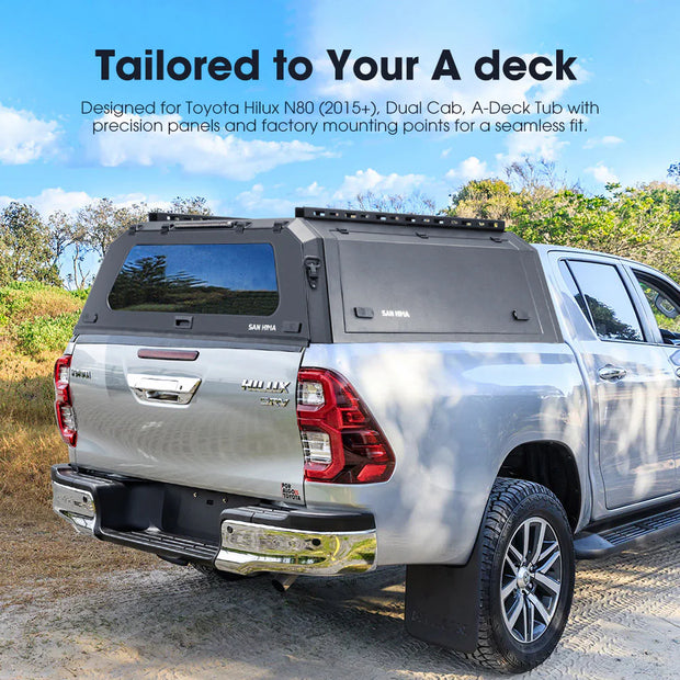San Hima UTE Tub Canopy For Toyota Hilux N80 2015-On Dual Cab