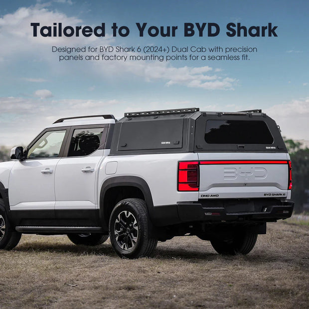 San Hima UTE Tub Canopy For BYD SHARK 6 2024-Current Dual Cab