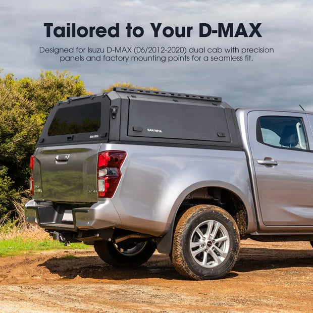 San Hima UTE tub Canopy For Isuzu D-MAX 06/2012-2020 Dual Cab