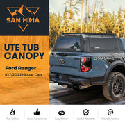 San Hima UTE Tub Canopy For Ford Ranger Next Gen PY 07/2022–On Dual Cab