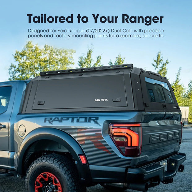 San Hima UTE Tub Canopy For Ford Ranger Next Gen PY 07/2022–On Dual Cab