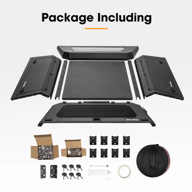 San Hima UTE Tub Canopy For Mitsubishi Triton MV 2024-On Dual Cab Without Rear Spoiler