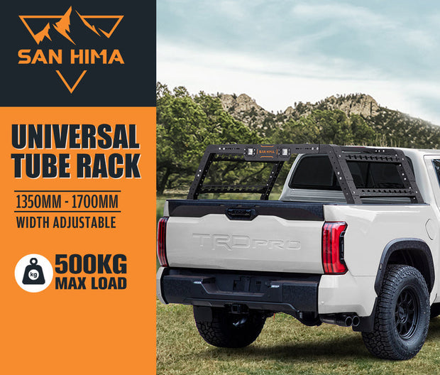 San Hima Universal Ute Tub Rack 3mm Powder Coated Steel Adjustable Height Width