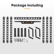 San Hima Universal Ute Tub Rack 3mm Powder Coated Steel Adjustable Height Width