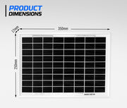 10W 12V Solar Panel
