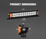 Lightfox Rigel Series 12inch LED Light Bar 1 Lux @ 337M IP68 Rating 8,320 Lumens