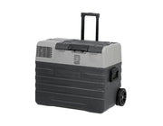 42L Brass Monkey Portable Fridge or Freezer with Solar Charger Board plus Handles + Wheels and Supports Removable Battery