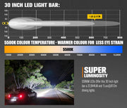 Lightfox Rigel Series 30inch LED Light Bar 1 Lux @ 612M IP68 22,644 Lumens