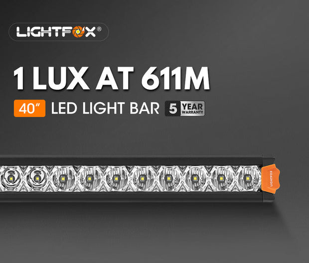 Lightfox Vega Series 40inch LED Light Bar 1 Lux @ 611M IP68 Rating 25,160 Lumens