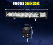 LIGHTFOX 23inch Led Light Bar 1 Lux @ 520M IP68 Rating 9,980 Lumens