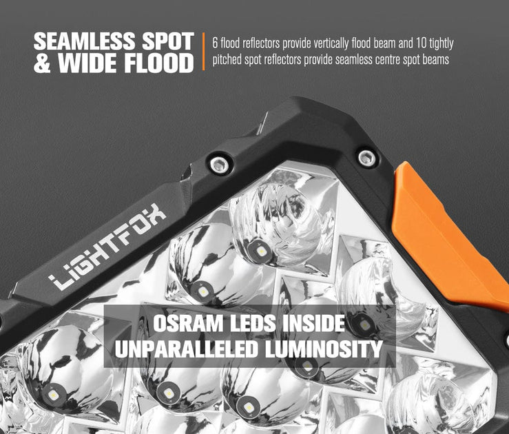 Lightfox Pegasus 9inch LED Driving Light 1Lux@906M IP68 13,400 lumen ...