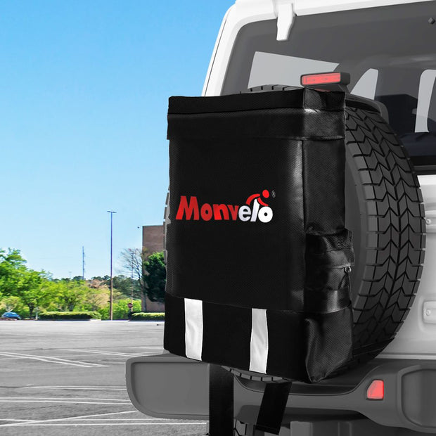 Monvelo Spare Wheel Bag Recovery Accessory Trash Storage Bin 60L