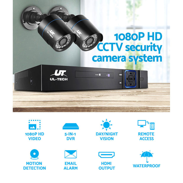 UL-tech 1080P Home CCTV Security Camera HDMI DVR Video Home Outdoor IP System