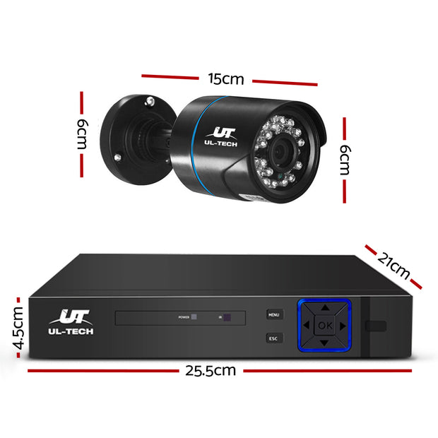 UL-Tech CCTV Security System 2TB 8CH DVR 1080P 8 Camera Sets