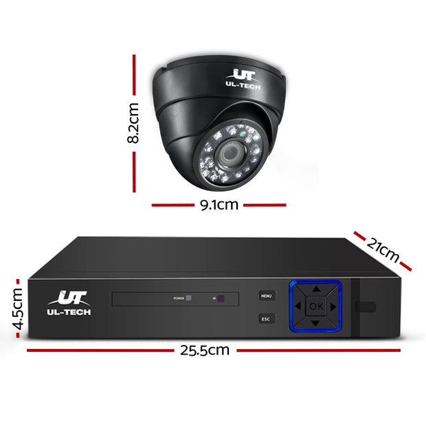 UL-Tech CCTV Security System 2TB 8CH DVR 1080P 8 Camera Sets