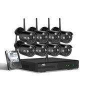 UL-TECH Security Camera Wireless System CCTV 8CH 8 Camera Bullet 2TB NVR