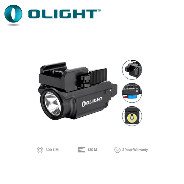 Olight BALDR Mini Rail Mount Light with Red Laser - 600Lm