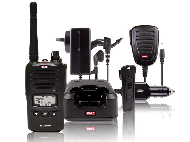 GME TX6160 5/1 WATT UHF CB HANDHELD RADIO