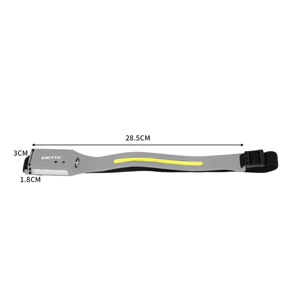 COB LED Headlamp USB Rechargeable Motion Sensor 2 Pack