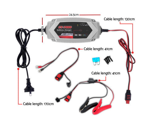 Smart Battery Lithium Charger 7A 12V 6V Automatic