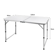 Folding Camping Table Aluminium 120CM